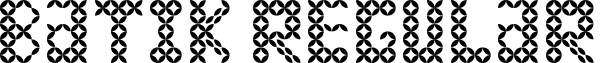 Batik Regular font - batik.ttf