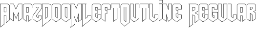 AmazDooMLeftOutline Regular font - AmazDooMLeftOutline.ttf