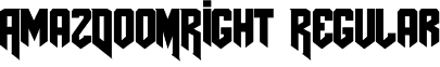 AmazDooMRight Regular font - AmazDooMRight.ttf