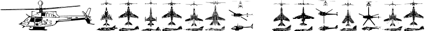 Aircraft Regular font - Aircraft.ttf