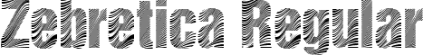Zebretica Regular font - Zebra.ttf