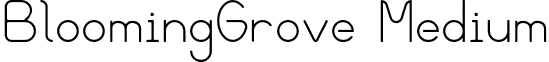 BloomingGrove Medium font - bgrove.otf