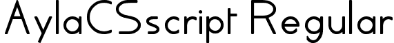 AylaCSscript Regular font - AylaCSscript.ttf