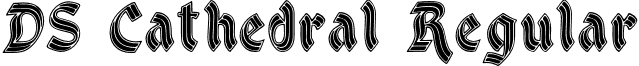 DS Cathedral Regular font - DS Cathedral.otf