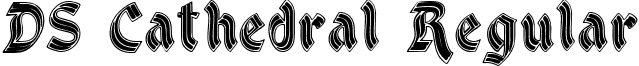 DS Cathedral Regular font - DS_Cathedral.ttf