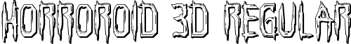 Horroroid 3D Regular font - horroroid3d.ttf