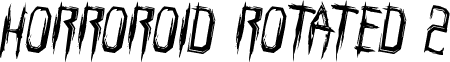 Horroroid Rotated 2 font - horroroidrotate2.ttf