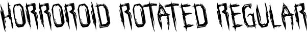 Horroroid Rotated Regular font - horroroidrotate.ttf