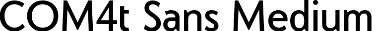 COM4t Sans Medium font - COM4S_M.TTF