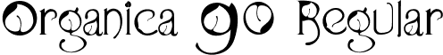 Organica 90 Regular font - Organica 90.ttf