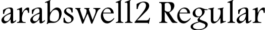 arabswell2 Regular font - arabswell_2.ttf