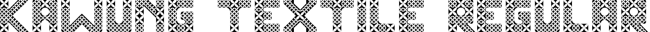 Kawung Textile Regular font - kawung_textile.ttf