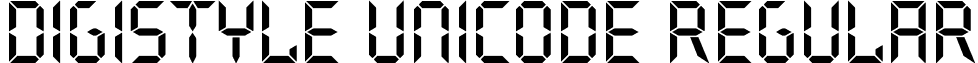 Digistyle Unicode Regular font - Digistyle Unicode.ttf