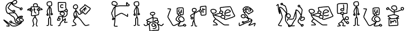 Stick Figures Medium font - StickFigures.ttf