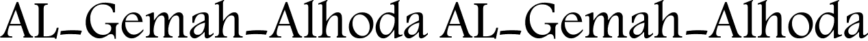 AL-Gemah-Alhoda AL-Gemah-Alhoda font - AL-Gemah-Alhoda.ttf