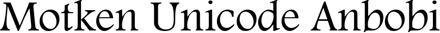Motken Unicode Anbobi font - Motken Unicode Anbobi.ttf