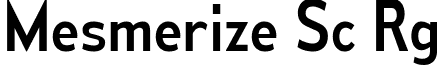 Mesmerize Sc Rg font - mesmerize-sc-rg.ttf