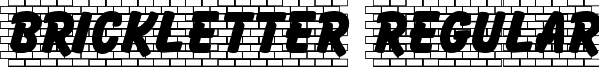 Brickletter Regular font - BRICKLET.TTF