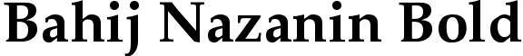 Bahij Nazanin Bold font - Bahij Nazanin-Bold.ttf