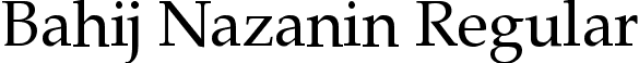 Bahij Nazanin Regular font - Bahij Nazanin-Regular.ttf