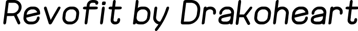 Revofit by Drakoheart font - Drakoheart Revofit double diagonal.ttf