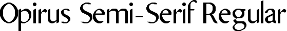 Opirus Semi-Serif Regular font - opirus_semiserif.ttf