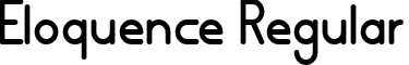 Eloquence Regular font - ELOQUENC.ttf