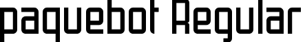 paquebot Regular font - paquebot.ttf