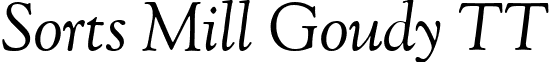 Sorts Mill Goudy TT font - GoudyStMTT-Italic.ttf