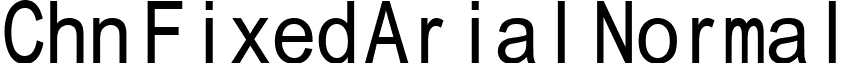 Chn Fixed Arial Normal font - TBFIXAR.TTF