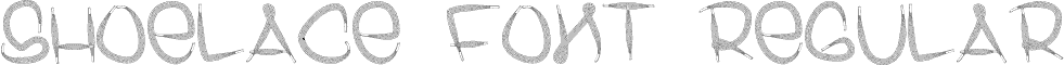 Shoelace Font Regular font - LACED.ttf