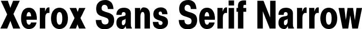 Xerox Sans Serif Narrow font - SSNB.TTF