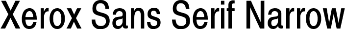 Xerox Sans Serif Narrow font - SSNR.TTF