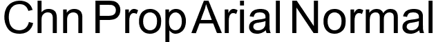 Chn Prop Arial Normal font - TBPROAR.TTF