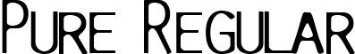 Pure Regular font - Pure-LightCap.ttf