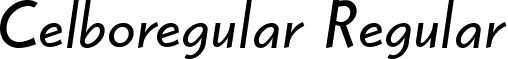 Celboregular Regular font - CELBOREG.TTF