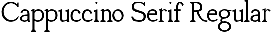 Cappuccino Serif Regular font - CappuccinoSerif0563.otf