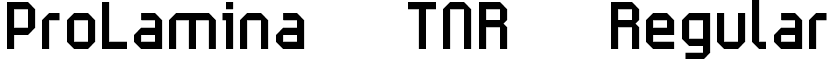 ProLamina TNR Regular font - prolamina_tnr.ttf
