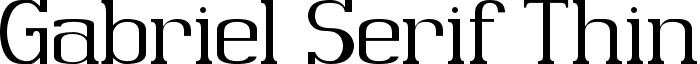 Gabriel Serif Thin font - Gabriel Serif Thin.ttf