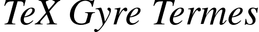 TeX Gyre Termes font - texgyretermes-italic.otf