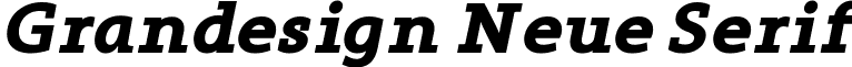 Grandesign Neue Serif font - Grandesign Neue Serif Bold Italic.ttf