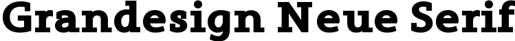 Grandesign Neue Serif font - Grandesign Neue Serif Bold.ttf