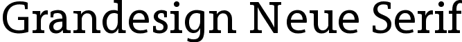 Grandesign Neue Serif font - Grandesign Neue Serif.ttf