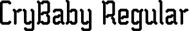 CryBaby Regular font - crybaby.ttf