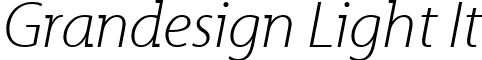 Grandesign Light It font - GRANLI__.TTF