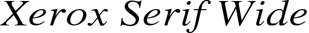 Xerox Serif Wide font - SWI.TTF