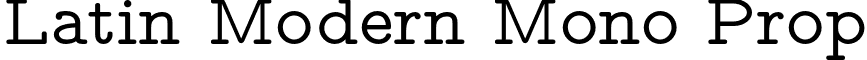 Latin Modern Mono Prop font - lmmonoprop10-regular.otf
