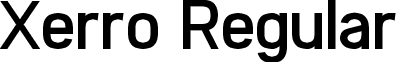 Xerro Regular font - xerro.ttf