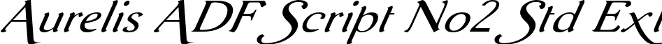 Aurelis ADF Script No2 Std Ext font - AurelisADFScriptNo2Std-ExtIt.otf