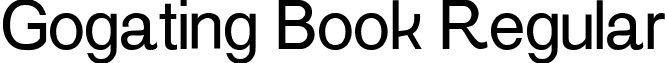 Gogating Book Regular font - gogating_2.ttf